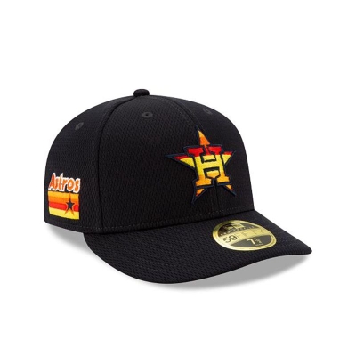 Blue Houston Astros Hat - New Era MLB 2021 Spring Training Low Profile 59FIFTY Fitted Caps USA8735961